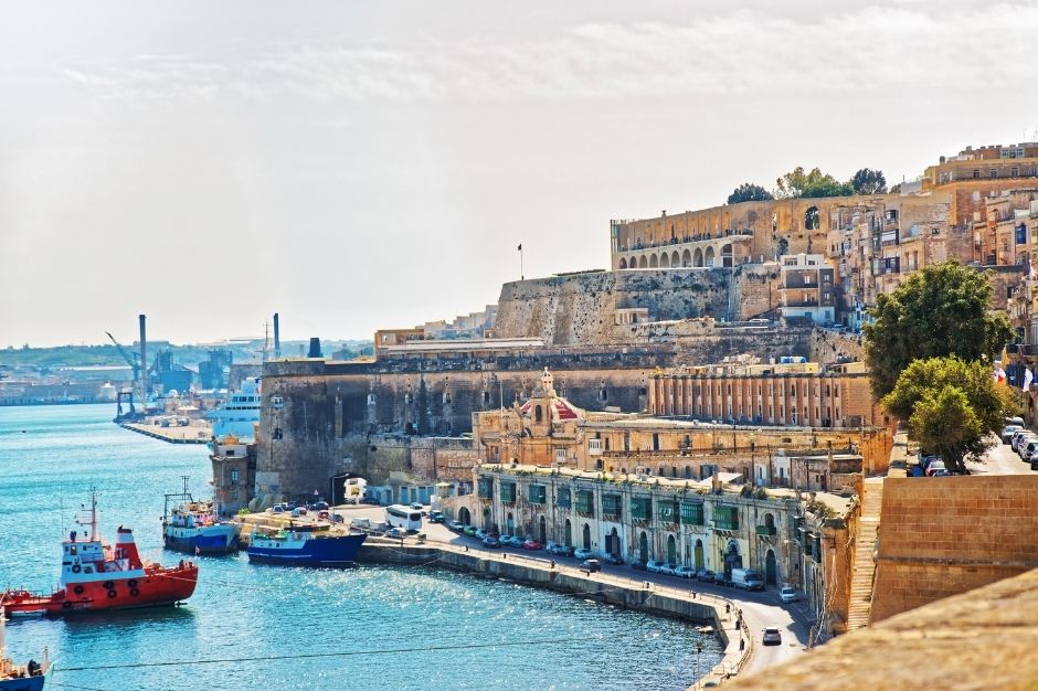 Valletta harbour including the Harbour Club